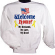 Welcome Home Flag Personalized Military Sweatshirt 51848X