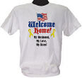 31848X - Welcome Home Flag Personalized Military T-shirt 