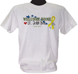 Welcome Home Personalized Military T-shirt 