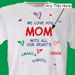 3632x - All Our Hearts Personalized T-Shirt