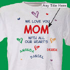 All Our Hearts Personalized T-Shirt 3632x