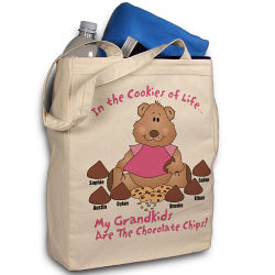 Cookies of Life Personalized Canvas Tote Bag