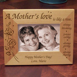A Mother's Love Engraved Frame