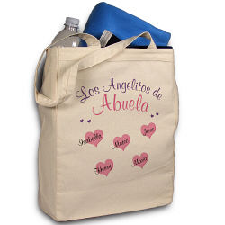 Angelitos de mi Corazon Bolsa de Tela Personalizada