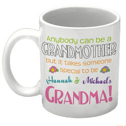 Anybody Can Be A Grandmother Personalized Coffee Mug