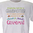 31959X - Anybody Can Be A Grandmother Personalized T-Shirt 