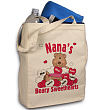 811502 - Beary Sweethearts Personalized Canvas Tote Bag