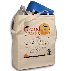 Boos and Ghouls Personalized Halloween Tote Bag