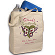 80032 - Butterfly Sweethearts Personalized Canvas Valentine Tote Bag