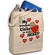 83982 - Close To My Heart Personalized Canvas Valentine Tote Bag