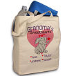 84932 - Elephant Sweethearts Personalized Canvas Valentine Tote Bag