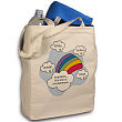 86892 - End of My Rainbow Personalized Canvas Tote Bag