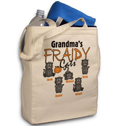 Fraidy Cats Personalized Halloween Tote Bag