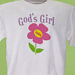 3456X - God's Girl Personalized Youth T-Shirt 