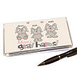 413853 - Gray Hares Personalized Checkbook Cover
