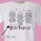 Gray Hares Personalized T-Shirt