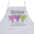 84097 - Hearts Strings Sisters Personalized Apron