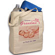 814762 - I Became A... New Baby Girl Personalized Photo Tote Bag