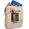814792 - I Love My Cat Personalized Photo Tote Bag