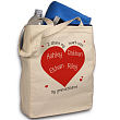 811662 - I Share My Heart Personalized Canvas Tote Bag