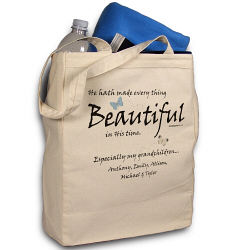 Made Everything Beautiful Personalized Canvas Tote Bag