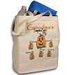 80632 - Pumpkin Patch Personalized Canvas Tote Bag