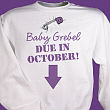 Due in... Maternity Personalized Sweatshirt 51437X