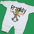 Frankly I'm Cute Personalized Halloween Fleece Romper