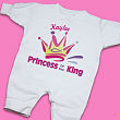 Princess of the King Personalized Fleece Romper