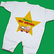 My 1st Christmas Star Personalized Romper