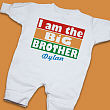 I'm The Brother Personalized Fleece Romper