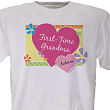 First -Time Grandma New Baby Personalized T-shirt