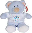833041 - It's A Boy Personalized �Ty Inc. "Baby Blue" Teddy Bear