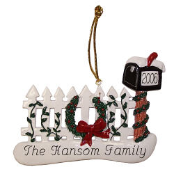 Our Mailbox Personalized Ornament