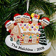 825333X - Personalized Gingerbread House Ornament   