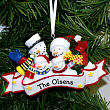 825313X - Personalized Snowman Family Ornament   