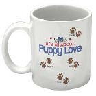 It's All About Puppy Love Personalized Pet Coffee Mug