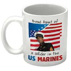 American Pride Personalized Photo Coffee Mug