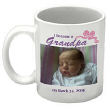I Became A...New Baby Girl Personalized Photo Coffee Mug 214760