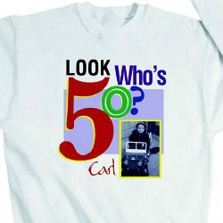 Look Who's ? Birthday Personalized Photo Sweatshirt