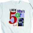 51495X - Look Who's ? Birthday Personalized Photo Sweatshirt