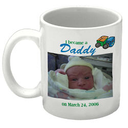 New Father Personalized Photo Coffee Mug