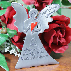 Personalized Graduation Message Angel Plaque