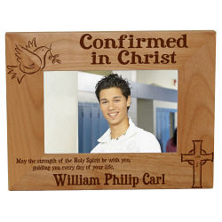 Holy Spirit Confirmation Wood Picture Frame