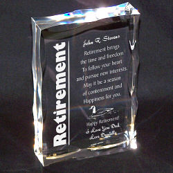 Retirement Keepsake Block