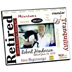 Retirement Personalized Printed Frame - Rest and Relaxation