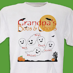 Boos Ghouls Personalized Halloween T-shirt