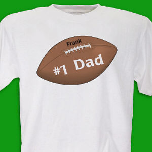 1 Football Fan Personalized Adult T-shirt