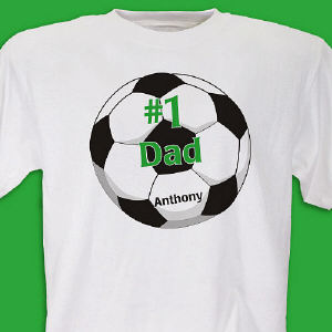 1 Soccer Fan Personalized Adult T-shirt