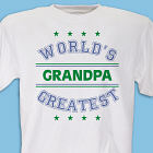 World's Greatest - Blue Personalized T-shirt